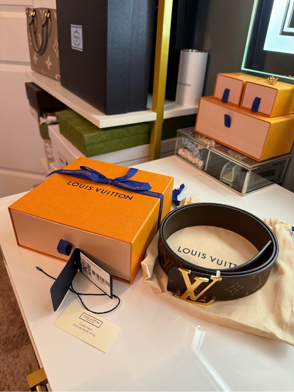 ✨ New Authentic Louis Vuitton Brown Monogram Belt ✨ - Picture 2 of 6